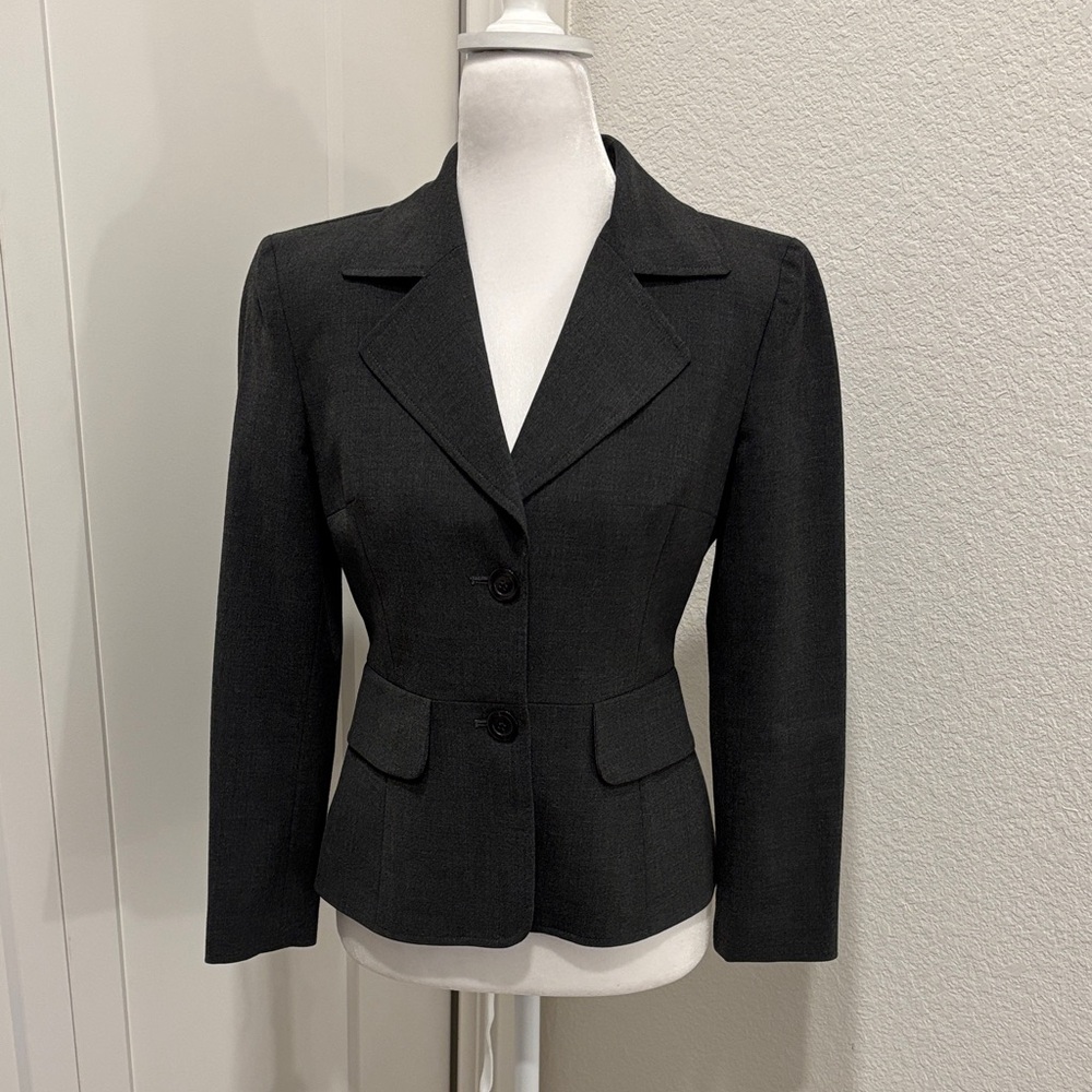Bebe Black Blazer Tailored Suit Jacket Professional
